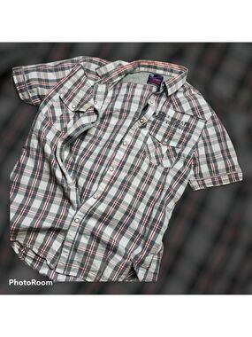 R&B Union Made Western Style Snap Buttons Shirt XL